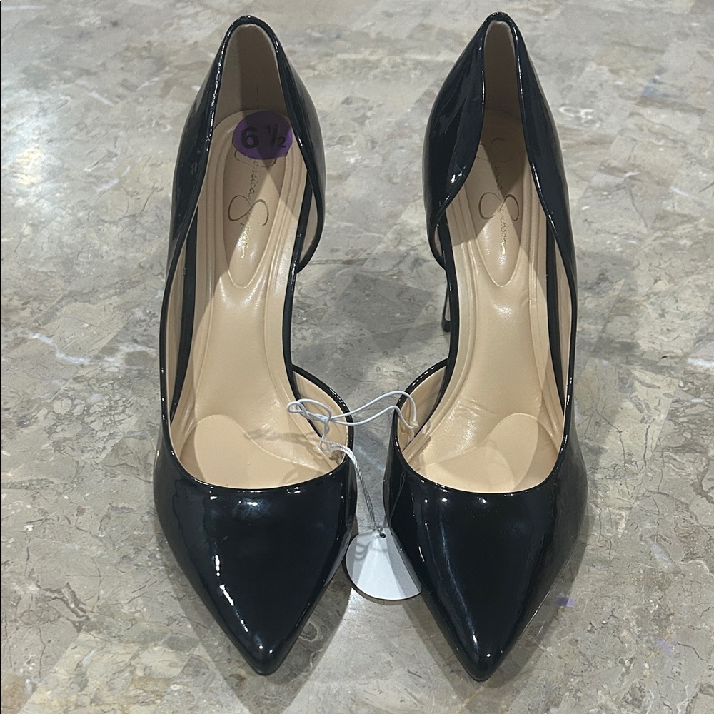 Jessica Simpson Black Patent Heels